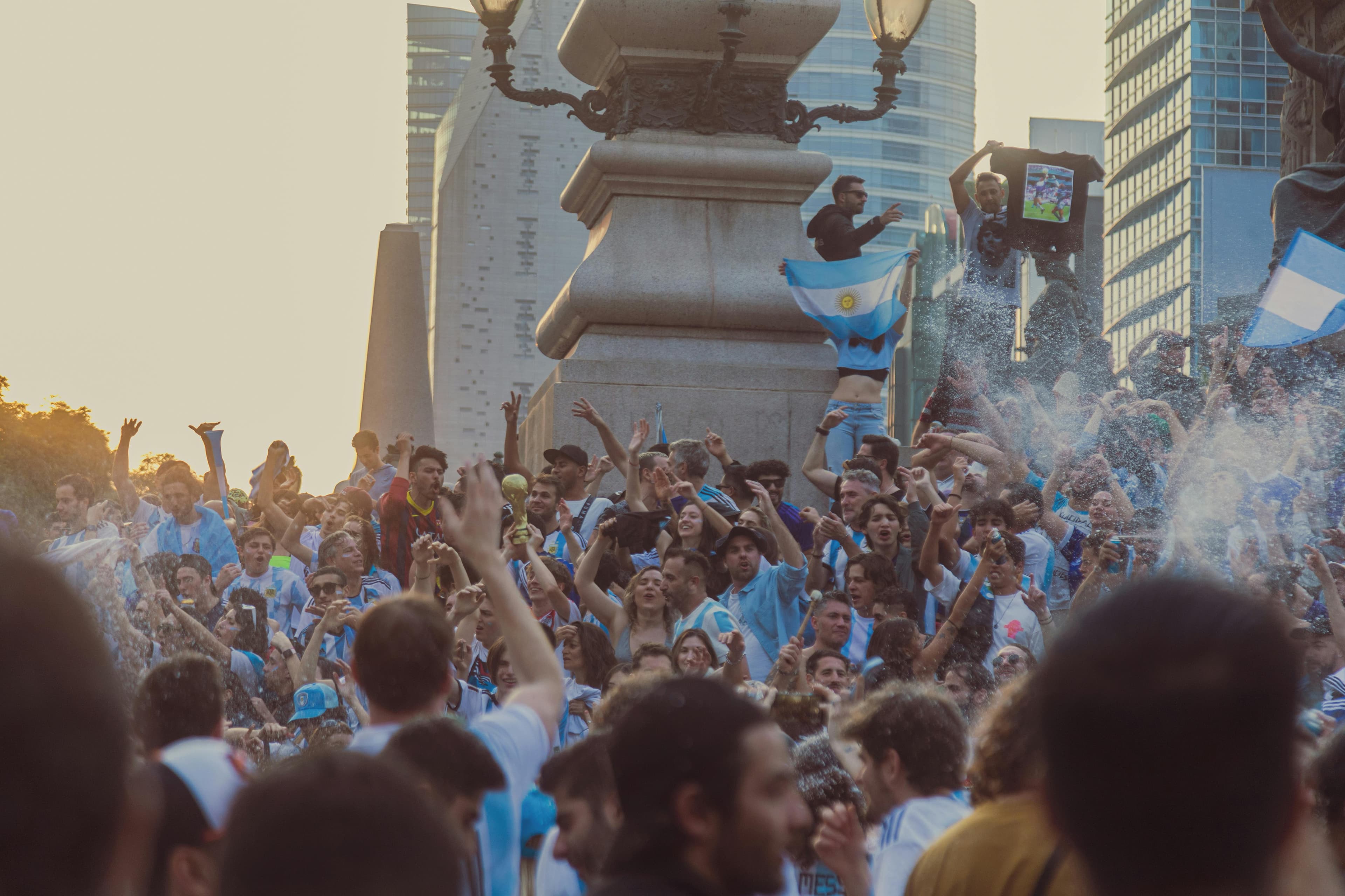 World Cup match under the lights